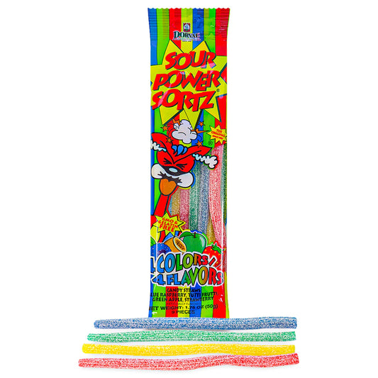 Dorval Sour Power Sortz Assorted Sour Straws